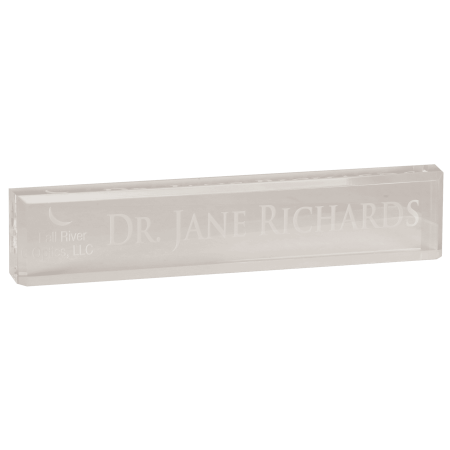 8" x 2" Acrylic Desk Wedge