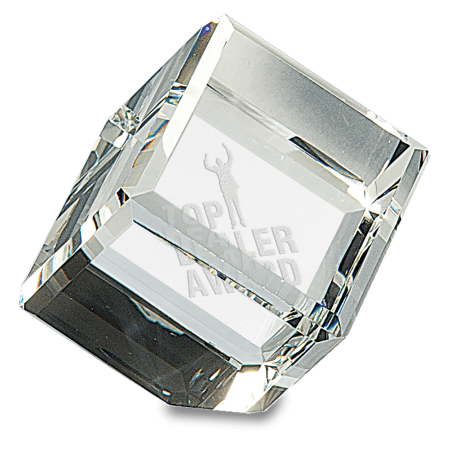 2 1/2" x 2 1/2" Crystal Cube