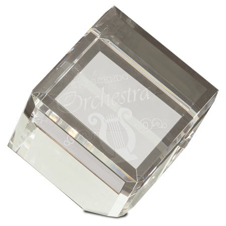 4" x 4" Crystal Cube