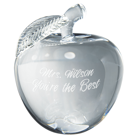 4" Crystal 3D Apple