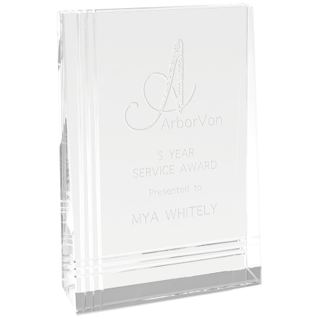 4" x 6" Crystal Wedge