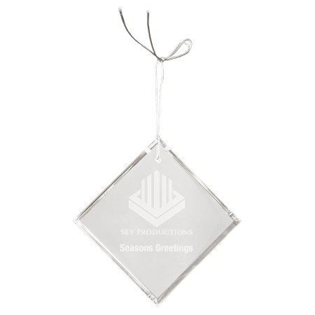 3" Crystal Diamond Ornament