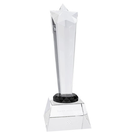 9" Crystal Rising Star with Base