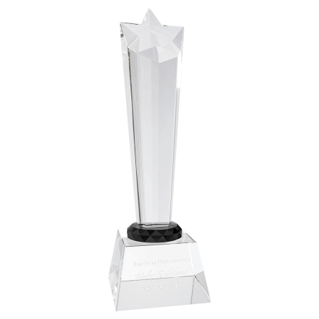 10" Crystal Rising Star with Base