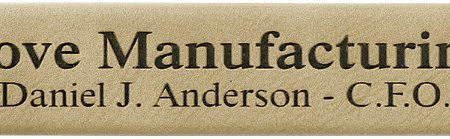 6 1/2" x 1" Laserable Leatherette Single Pen Case