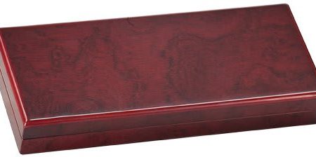 8 3/4" x 3 3/4" Rosewood Finish Gift Box