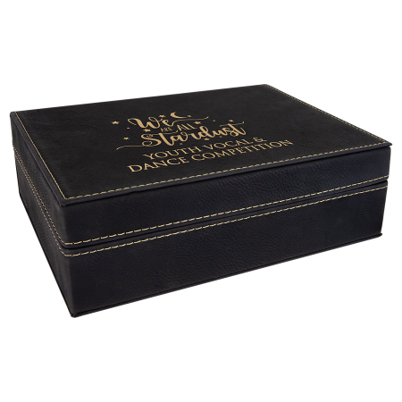 8" x 6 3/8" Laserable Leatherette Premium Gift Box