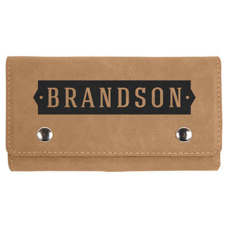 Laserable Leatherette Card & Dice Set