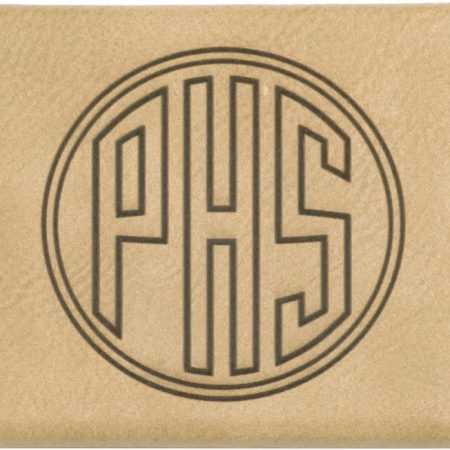 3 3/4" x 2 3/4" Laserable Leatherette Hard Business Card Holder