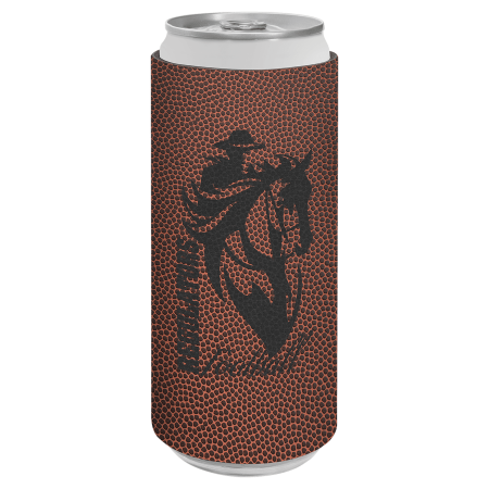 Laserable Leatherette Slim Beverage Holder