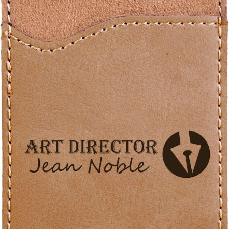 Laserable Leatherette Phone Wallet
