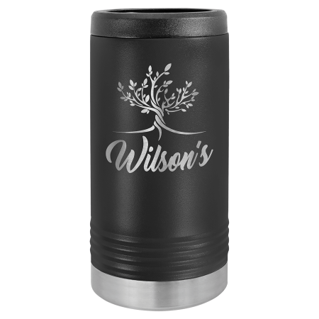 Laserable Leatherette Slim Beverage Holder