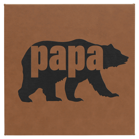 10" x 10" Laserable Leatherette Wall Decor with Sawtooth Hanger