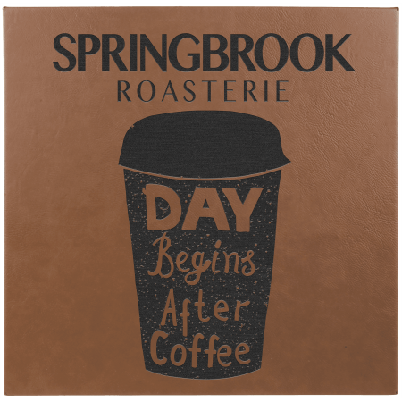 14" x 14" Laserable Leatherette Wall Decor with Sawtooth Hanger