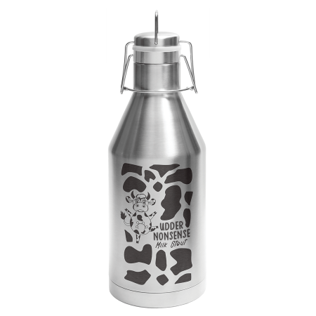 Polar Camel 64 oz. Stainless Steel Vacuum Insulated Growler with Swing-Top Lid
