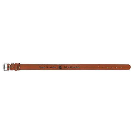 Extra Large 27" x 1 1/4" Laserable Leatherette Dog Collar