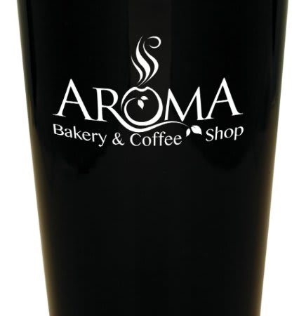 14 oz. Black Latte LazerMug