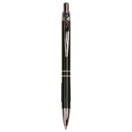 with Silver Trim Laserable Pen with Gripper