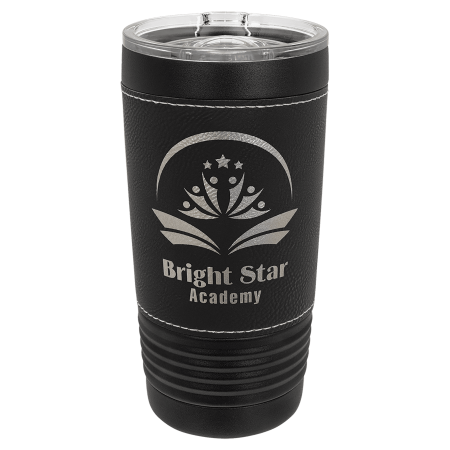 Polar Camel 20 oz. Leatherette Tumbler with Slider Lid