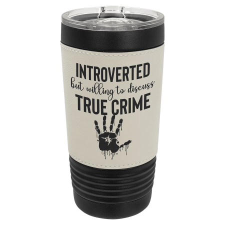 Polar Camel 20 oz. Leatherette Tumbler with Slider Lid