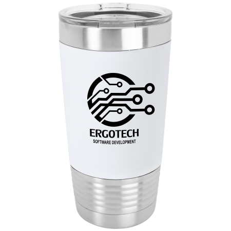 20 oz. Polar Camel Tumbler with Silicone Grip and Clear Lid