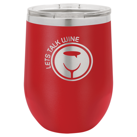 Polar Camel 12 oz. Red Vacuum Insulated Stemless Tumbler with Lid
