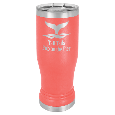 Coral 14 oz. Polar Camel Pilsner with Clear Lid