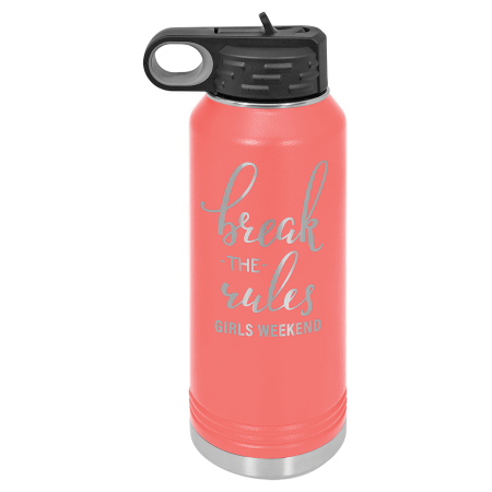 Polar Camel 32 oz. Coral Water Bottle