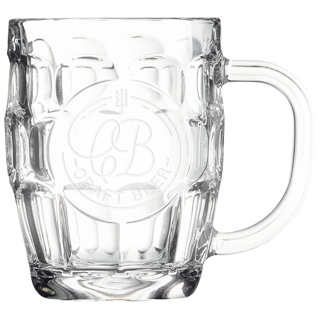 Polar Camel 20 oz. Beer Mug with Handle & Round Engraving Area
