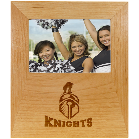 Genuine Red Alder 4"x 6" Picture Frame with 4 1/2" x 8" Engraving Area