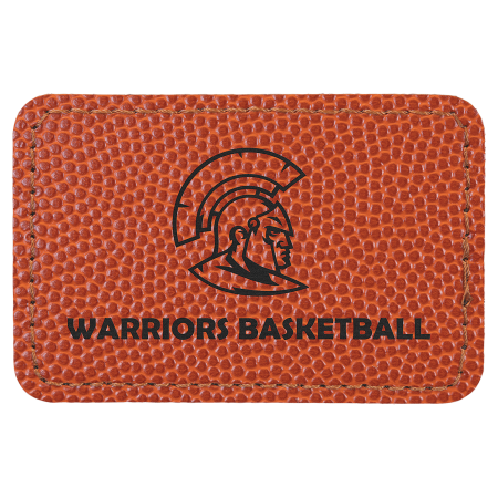 3" x 2" Laserable Leatherette Rectangle Patch with Kota Pro Adhesive