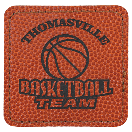 2 1/2" x 2 1/2" Laserable Leatherette Square Patch with Kota Pro Adhesive