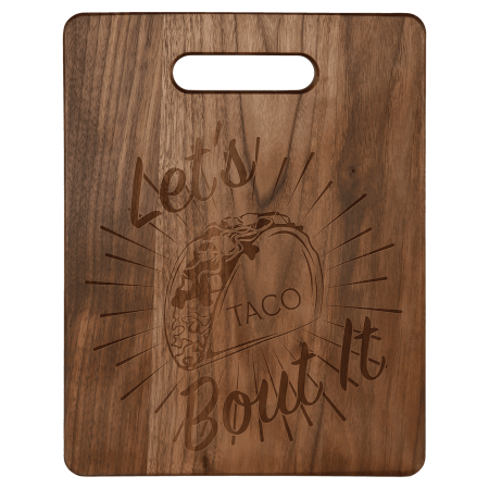 11 1/2" x 8 3/4" Walnut Cutting Board