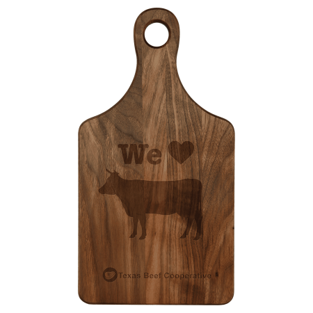 13 1/2" x 7" Walnut Paddle Shape Cutting Board